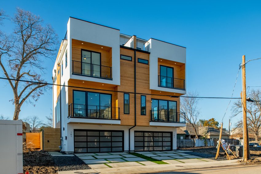 Street-facing front elevation — Munger Avenue · Dallas