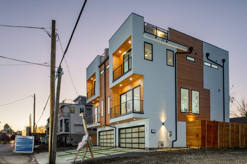 Development viewed from the street — Munger Avenue · Dallas