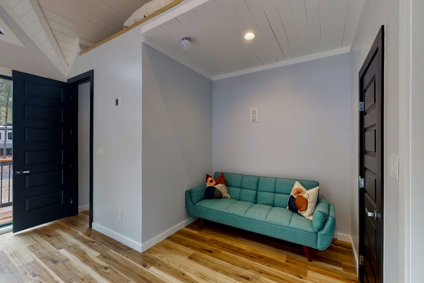 Flexible sitting and sleeping space — Blue Spruce · Broken Bow