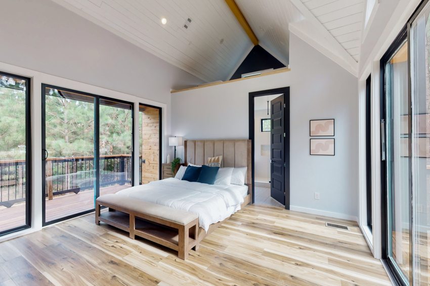 Bedroom and outdoor connection — Blue Spruce · Broken Bow