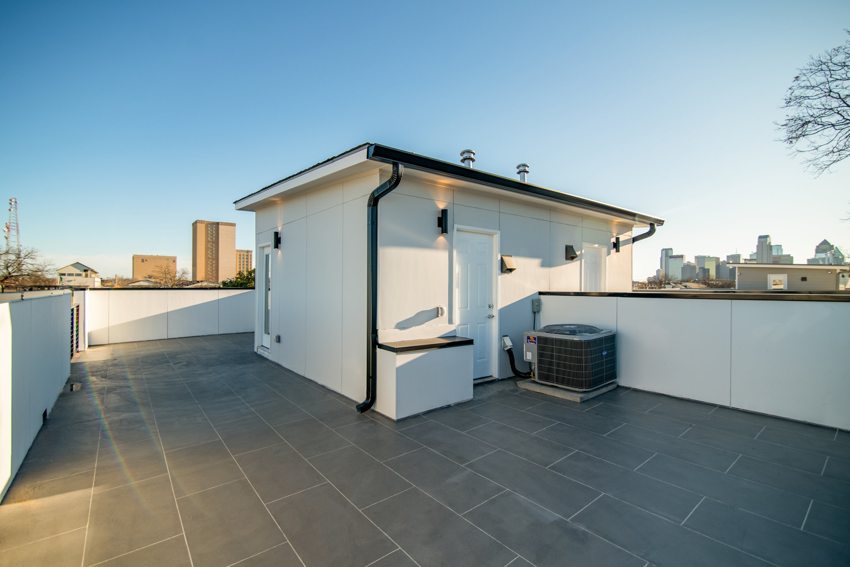 Rooftop terrace and skyline setting — Munger Avenue · Dallas