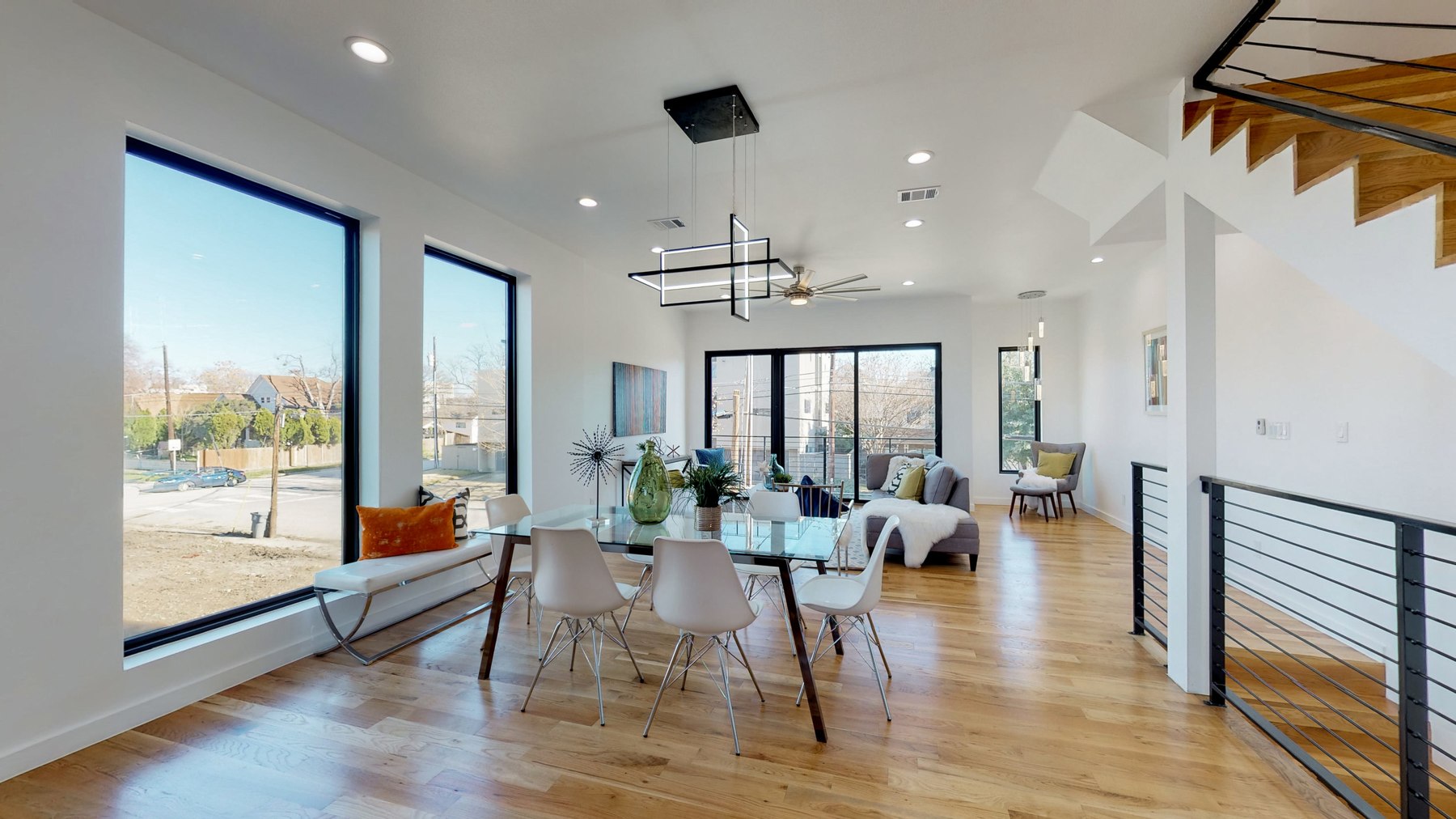 Completed Munger Avenue living space showing REKJ residential construction