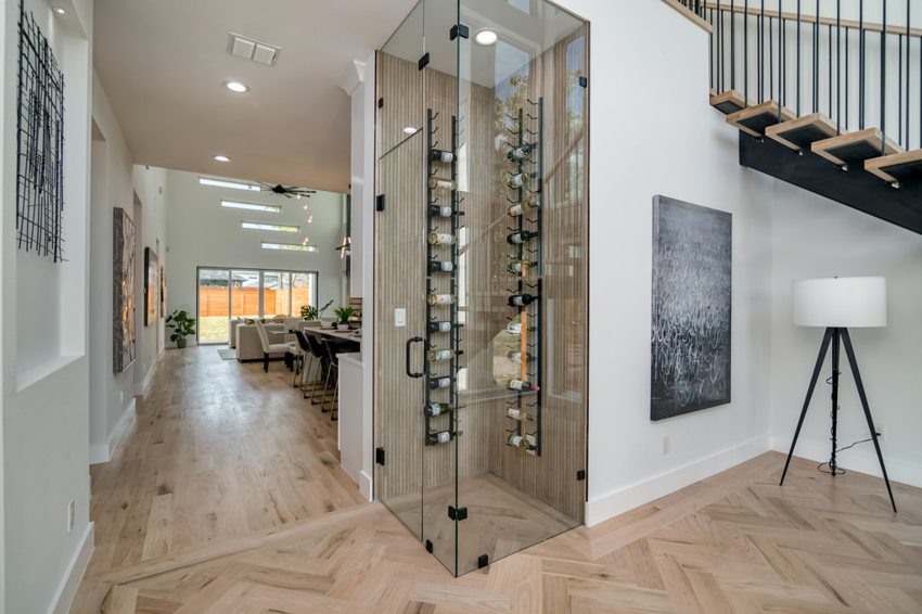 Open entry and display wall — W. University · Dallas